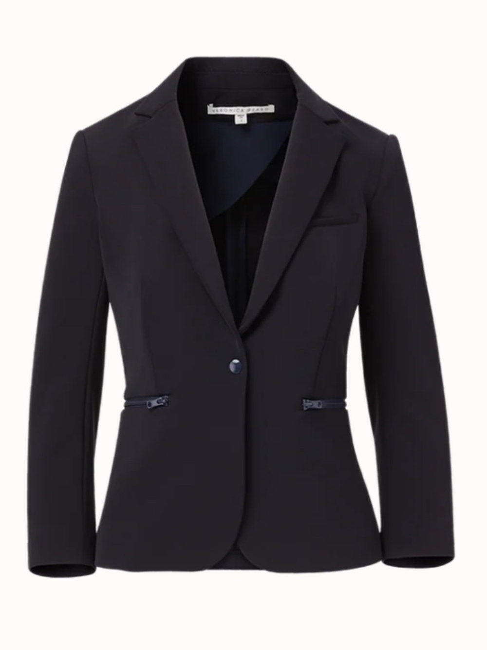 Veronica Beard Schoolboy Scuba Dickey Blazer Navy Size 6  LIKE NEW